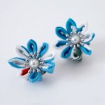 Japanese Tsumamizaiku Flower Earrings Upcycle Craft Therapy Workshop - Image 7