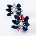 Japanese Tsumamizaiku Flower Earrings Upcycle Craft Therapy Workshop - Image 8