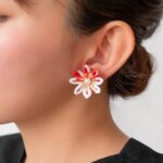 Japanese Tsumamizaiku Flower Earrings Upcycle Craft Therapy Workshop - Image 10