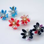 Japanese Tsumamizaiku Flower Earrings Upcycle Craft Therapy Workshop - Image 9